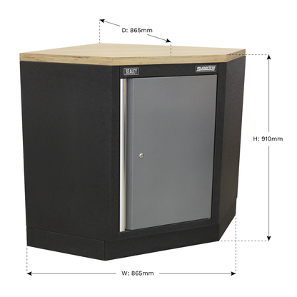 Modular Corner Floor Cabinet 865mm