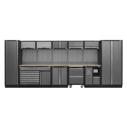 Superline PRO® 4.9m Storage System - Pressed Wood Worktop