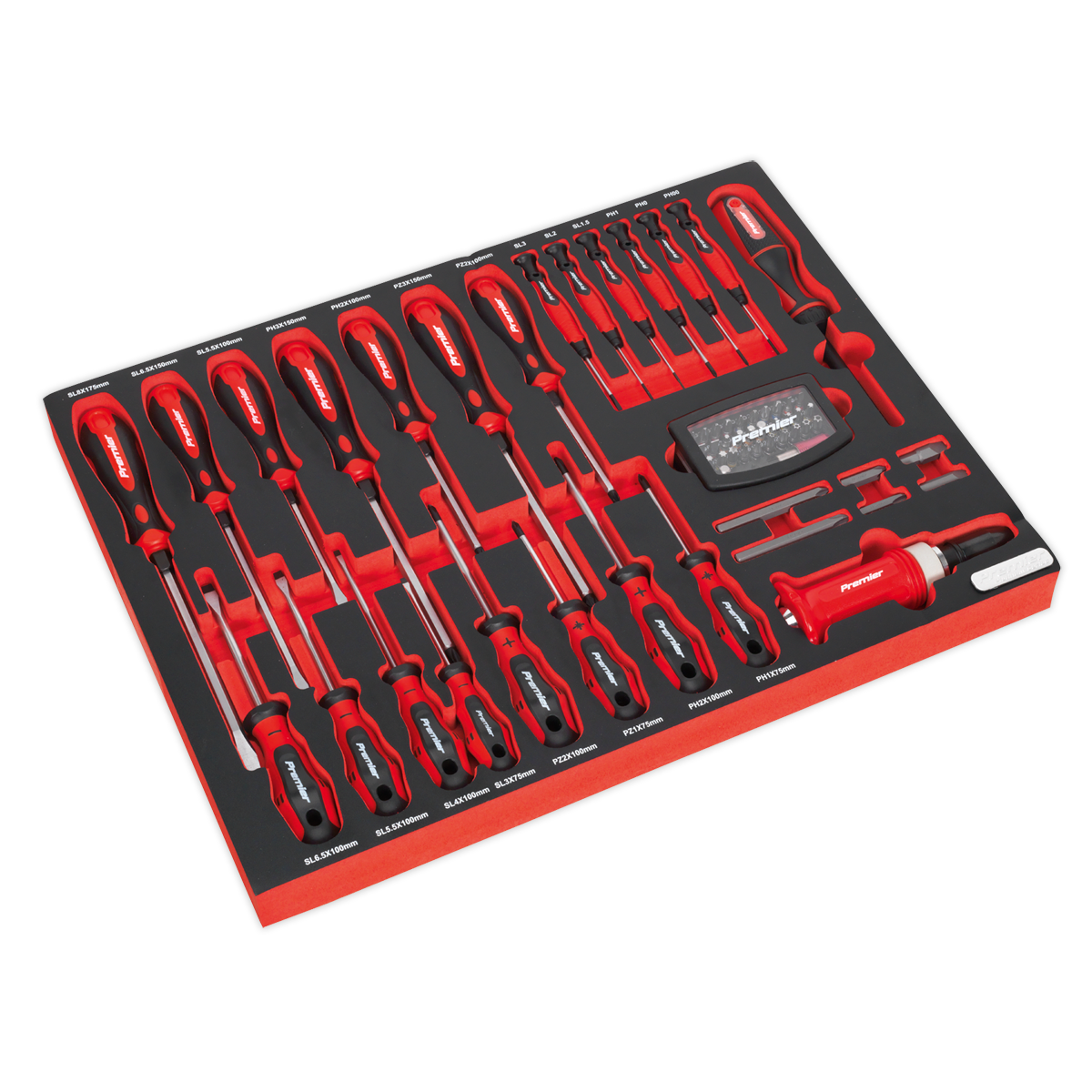 Tool Tray with Screwdriver Set 72pc