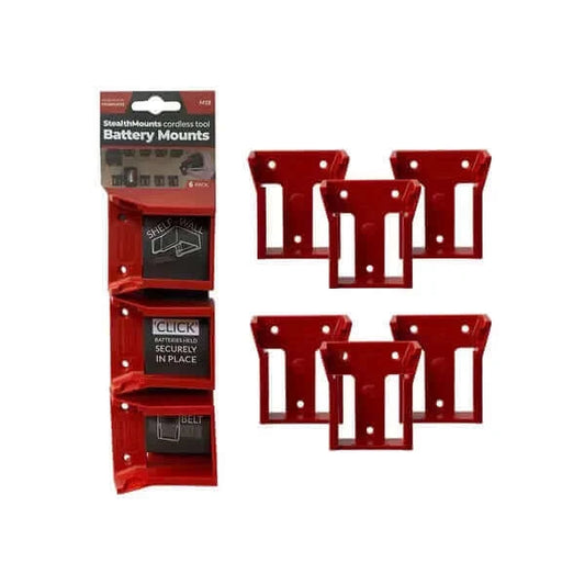 StealthMounts Milwaukee M18 Battery Mounts 6 PCS - (SM3)